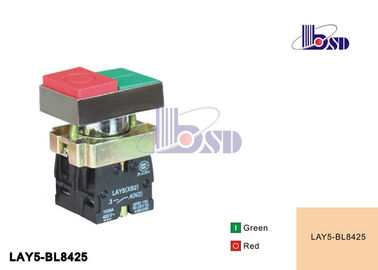 Professional Metal Square Push Button Light Switch  Red And Green Color